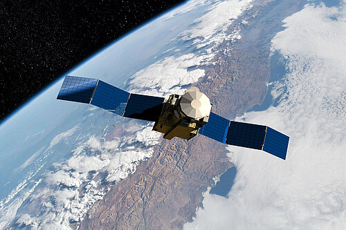 Satellite in orbit